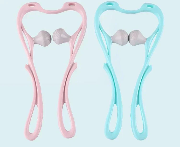 Neck Massager High Quality Multi-function Manual Relaxed Cervical Massager Pressure Relieve Double Ball Pressing Meridian Massager
