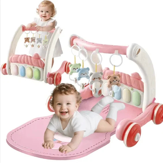 Kids Game 2-in-1 Baby Gym With Walker